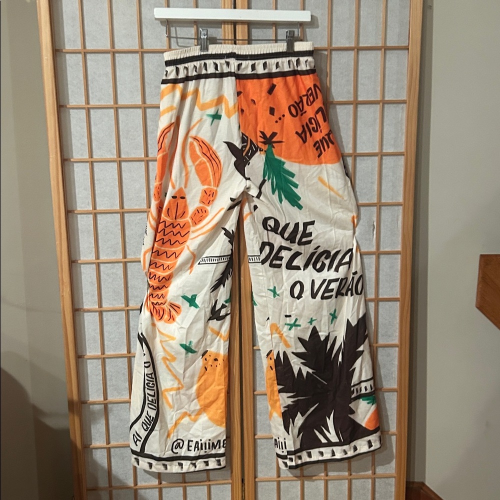 Colorful Wide Leg Pants - Picture 3 of 3